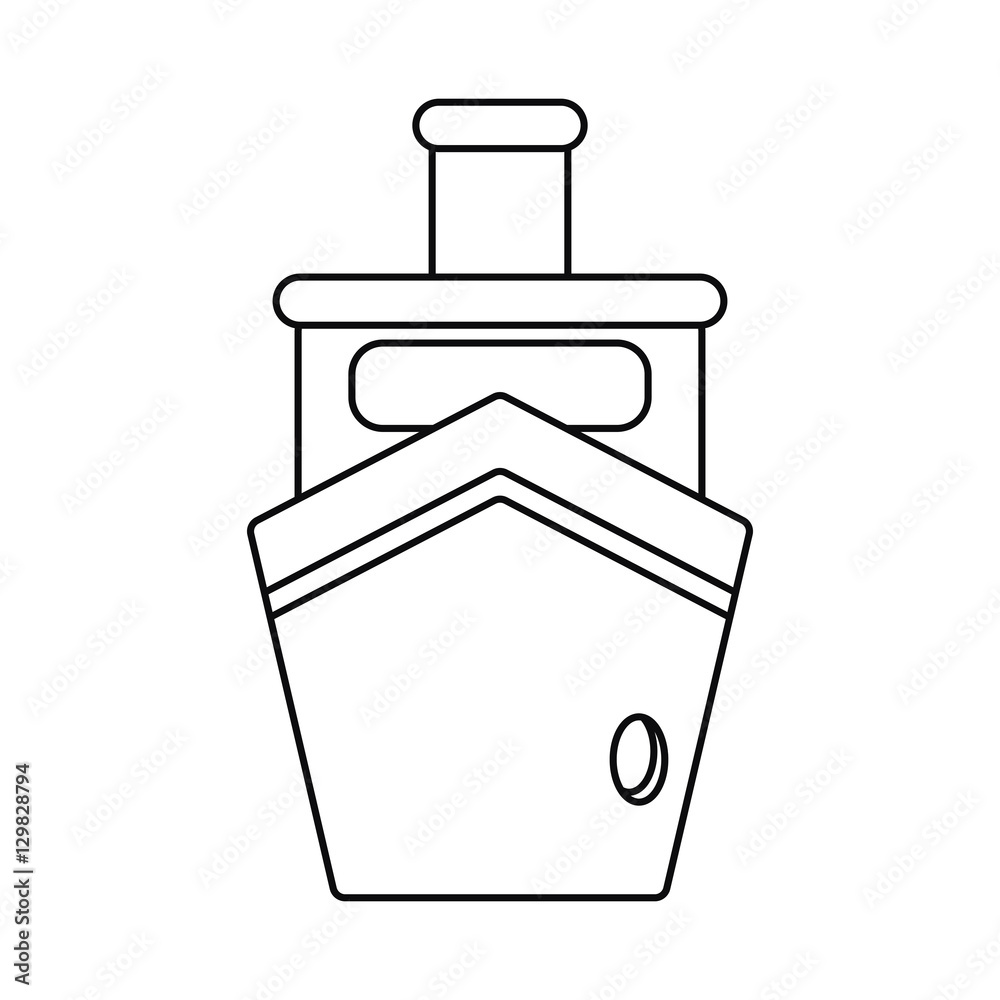 steam boat ship transport outline vector illustration eps 10 steam boat ship transport outline vector illustration eps 10