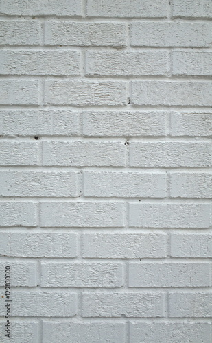 Brick wall painted white to provide a background for your text or images