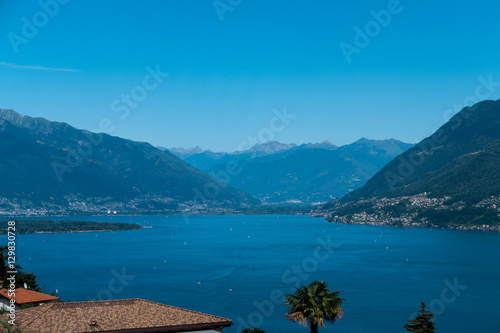 Mountains and lake in Switzerland