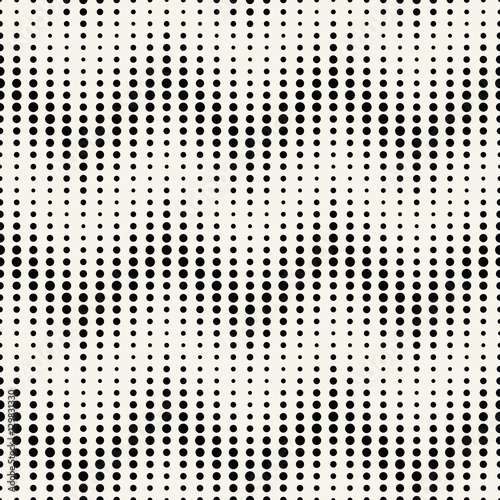 Abstract geometry black and white deco art halftone chevron pattern
