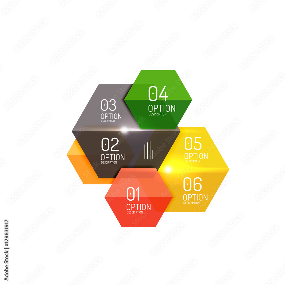 Paper business option button infographic templates Paper business option button infographic templates