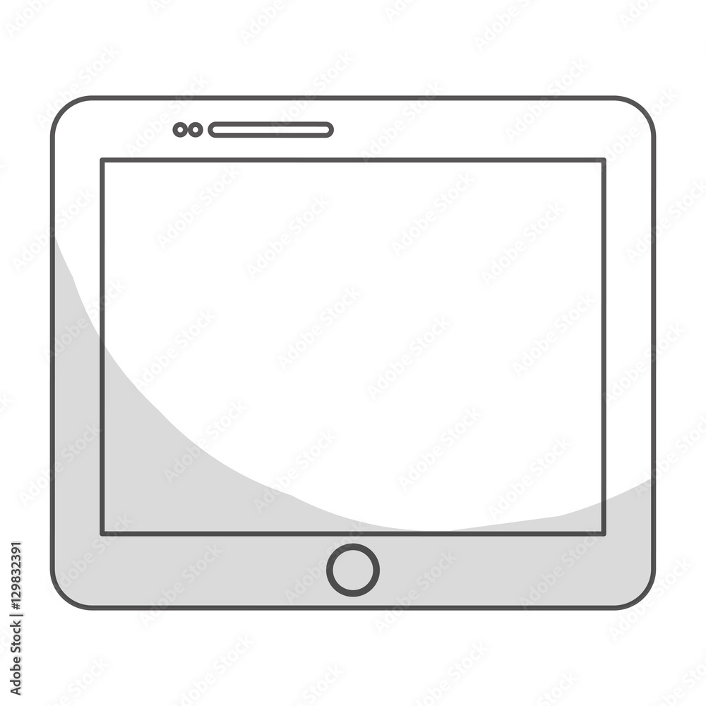 tablet device icon over white background. vector illustration tablet device icon over white background. vector illustration
