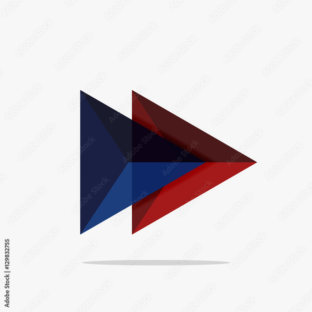 Blank triangle layout business template Blank triangle layout business template