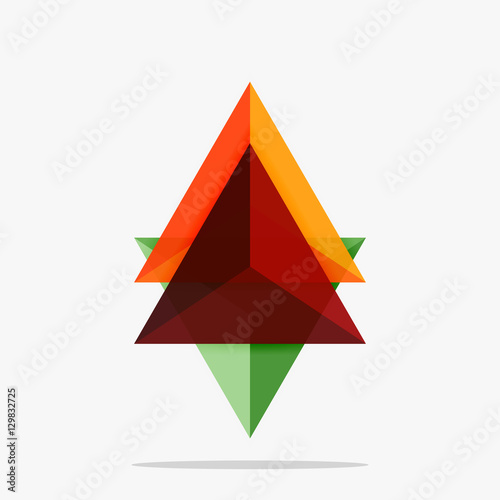 Free Download Blank triangle layout business template - GFXLoad