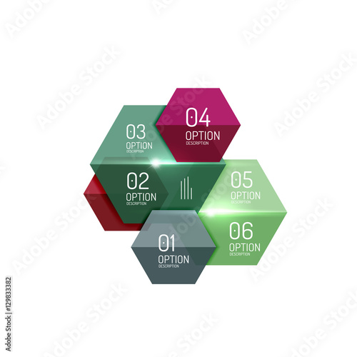 Free Download Hexagone infographic diagram templates - GFXLoad