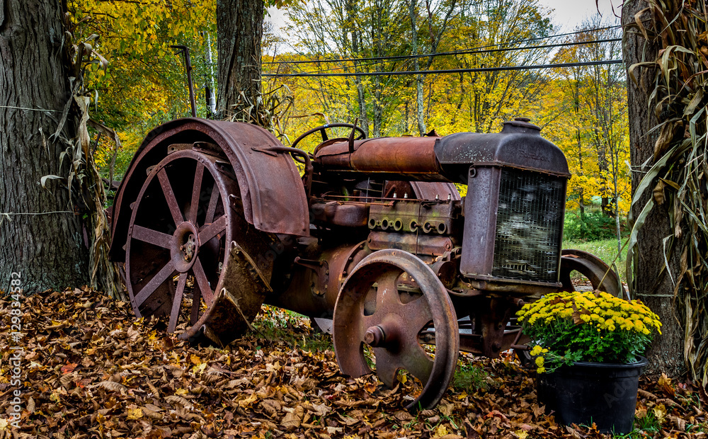 Old tractor Stock Photo | Adobe Stock