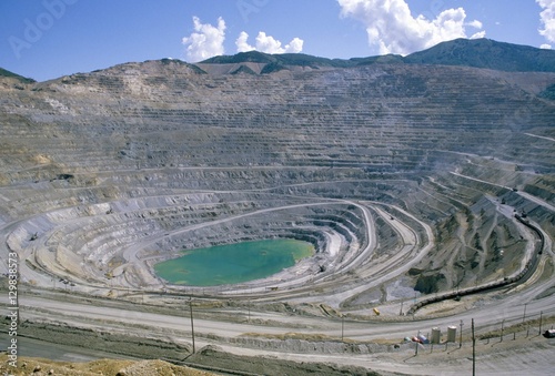 Bingham Canyon copper mine, largest man-made hole in the world photo