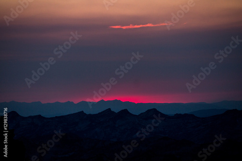red sunrise photo