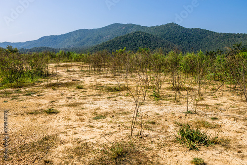 Reserved water at Hui Lan irrigation dam