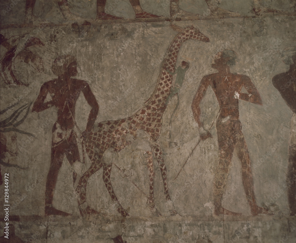 Detail of wall painting in the tomb of Rekhmire, Valley of the Nobles