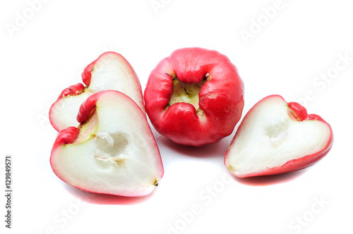 Rose apple isolated on the white background photo