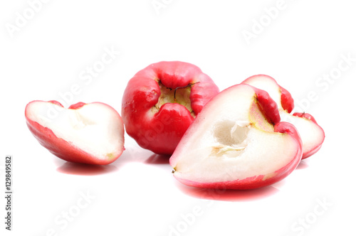 Rose apple isolated on the white background photo