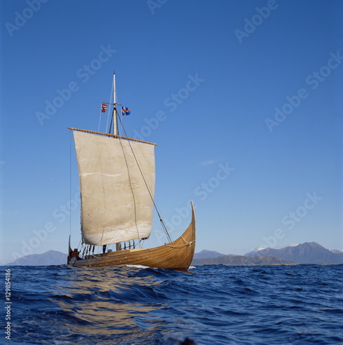 Gaia, replica Viking ship photo