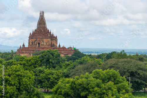 Htilominlo temple reconstruction after big earthquake, Bagan, Ma