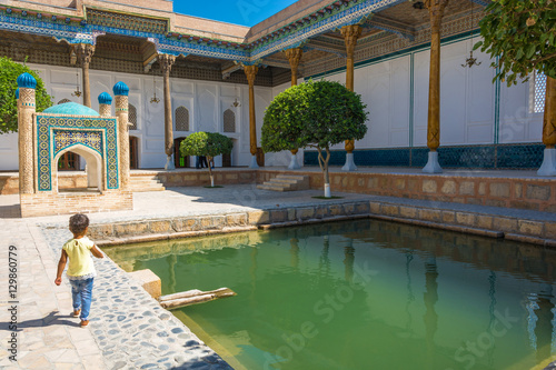 The patio in the memorial complex Bahouddin Naqshbandi in Bukhar