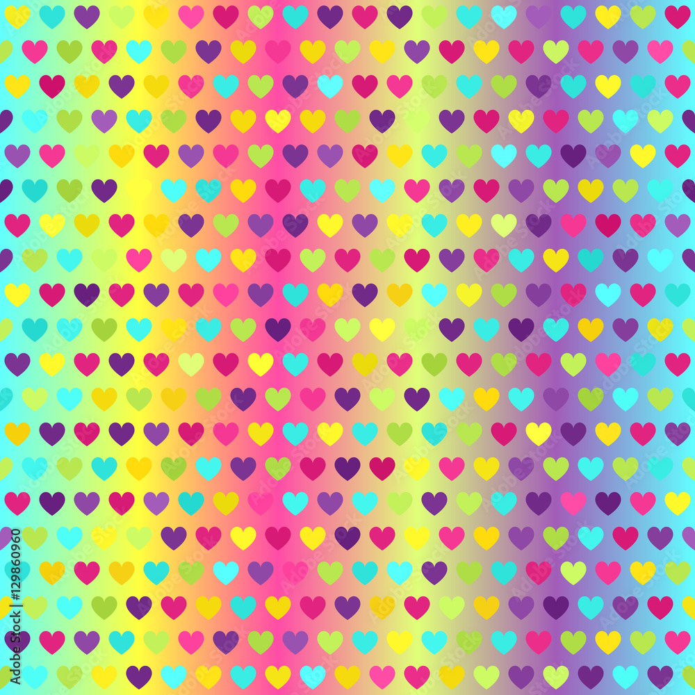 Heart pattern. Vector seamless background