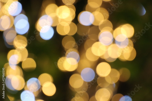 Defocused lights blurred background decoration for Christmas and New year season