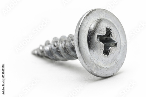 Metal construction screw