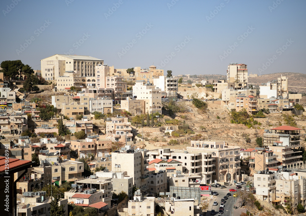 View of the city of Bethlehem, Palestine