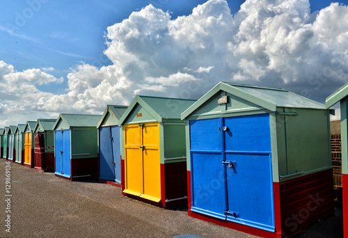Beach Huts. Brighton. UK © andu