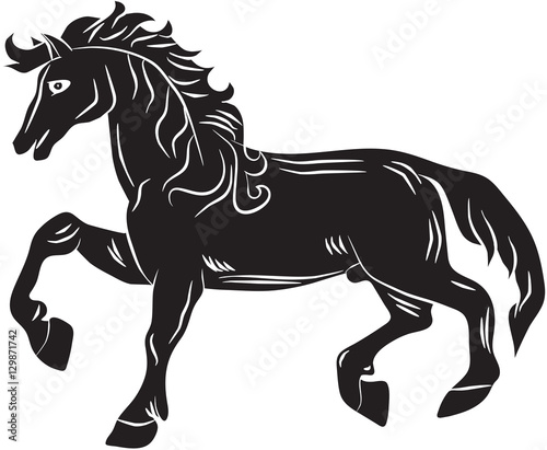 Silhouette of a horse