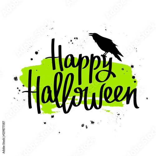 Happy Halloween. The trend calligraphy