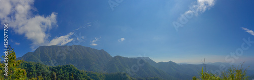 Panorama of mountains, Phu soi dow in thailand