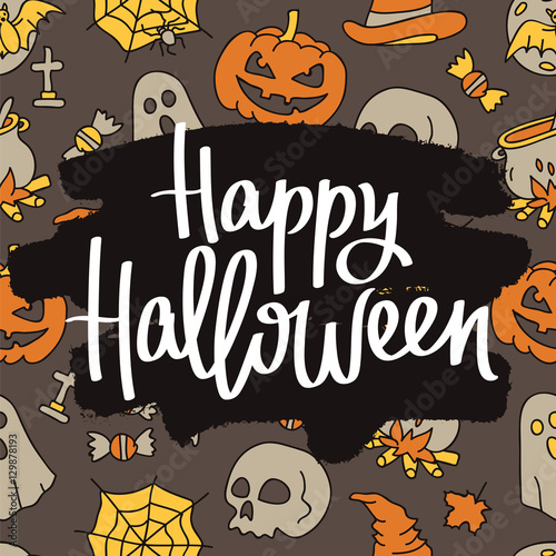 Happy Halloween. The trend calligraphy
