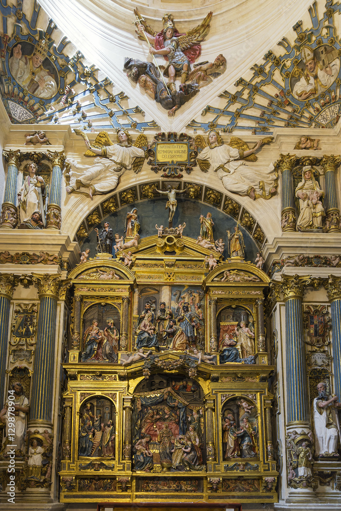 Altarpiece inside the Burgos cathedral