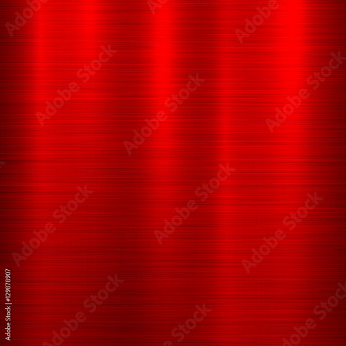 Red metal abstract technology background with polished, brushed texture, chrome, silver, steel, aluminum for design concepts, web, prints, posters, wallpapers, interfaces. Vector illustration.