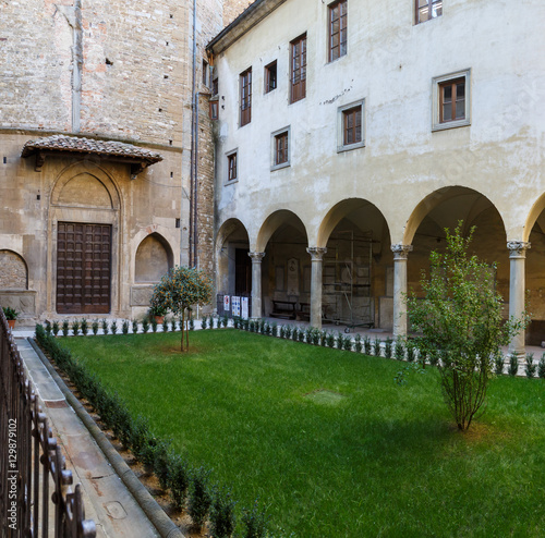 The courtyard in one of the historic buildings