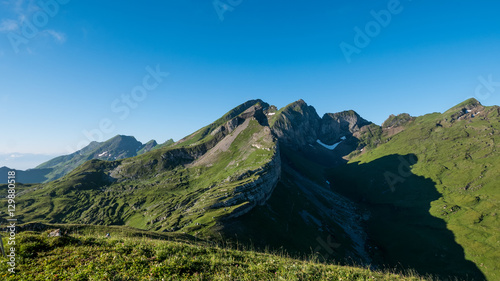 Mountain range in Switzerland