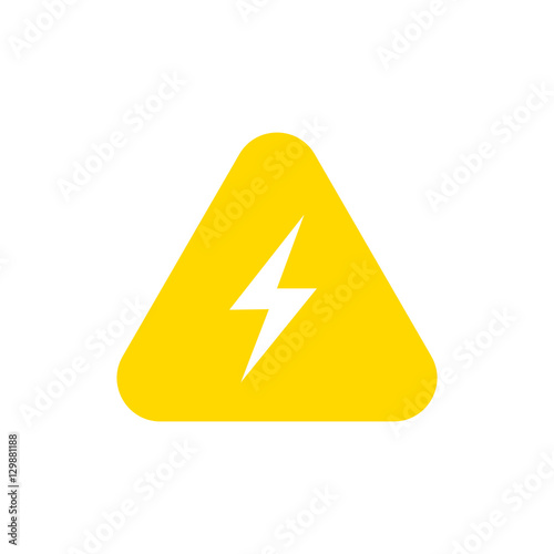 Free Download High voltage sign vector icon - GFXLoad