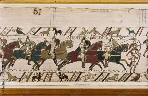 The Bayeux Tapestry, Normandy, France photo