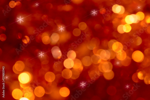 red and golden lights background bokeh