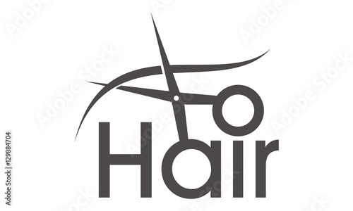 Letter Hair With Scissor and Comb