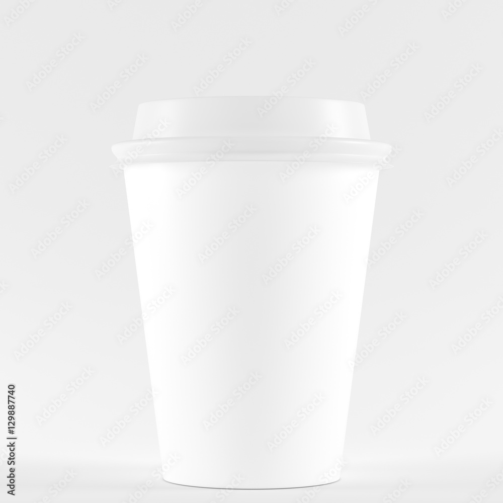 mockup cardboard coffee cup, 3D rendering mockup cardboard coffee cup, 3D rendering