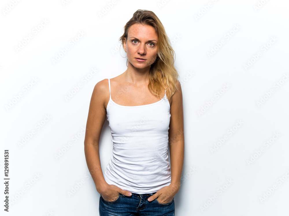 Fototapeta premium Pretty young woman