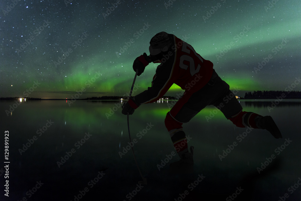 Ice Hockey Northern Lights