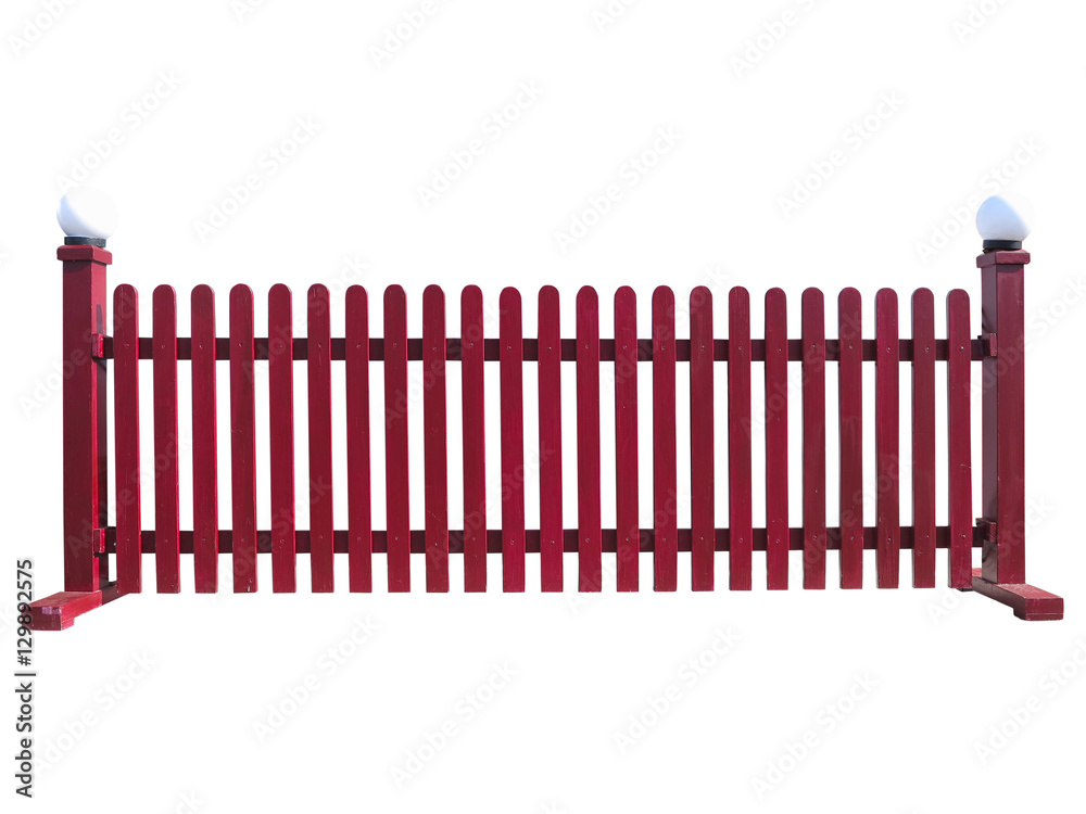 Wooden fence at ranch isolated over white Wooden fence at ranch isolated over white