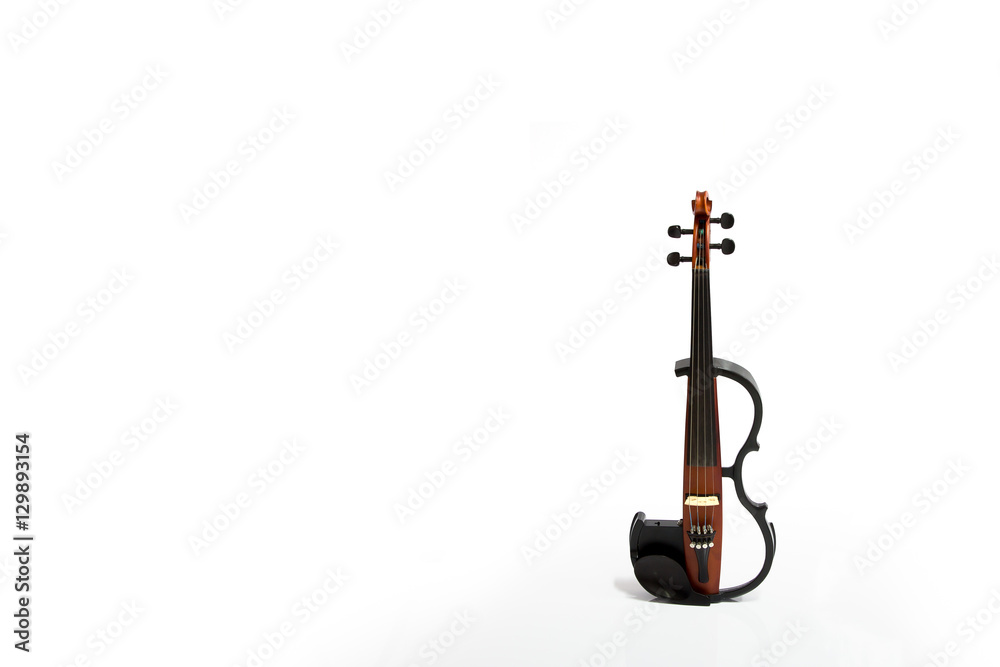 Electric violin isolated