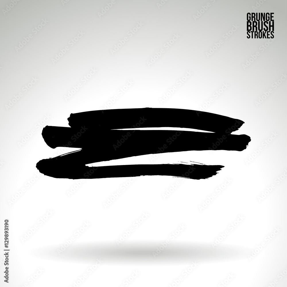 Brush stroke and texture. Vector design. Underline and border. Brush stroke and texture. Vector design. Underline and border.