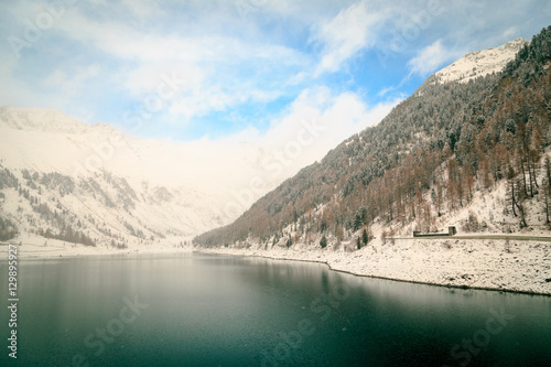 the Neves lake in the italian alps