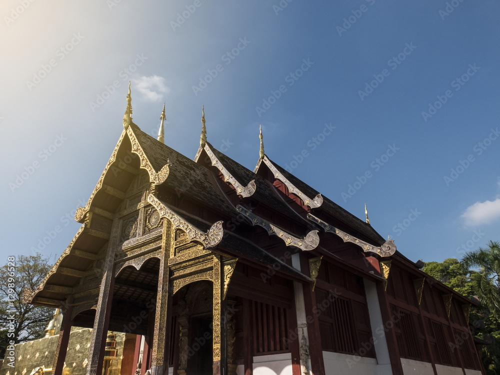 old Thai chapel in old Thai chapel in
