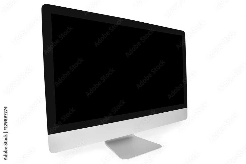 5k monitor isolated on white