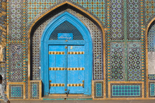 Shrine of Hazrat Ali, who was assassinated in 661, Mazar-I-Sharif, Balkh province, Afghanistan photo