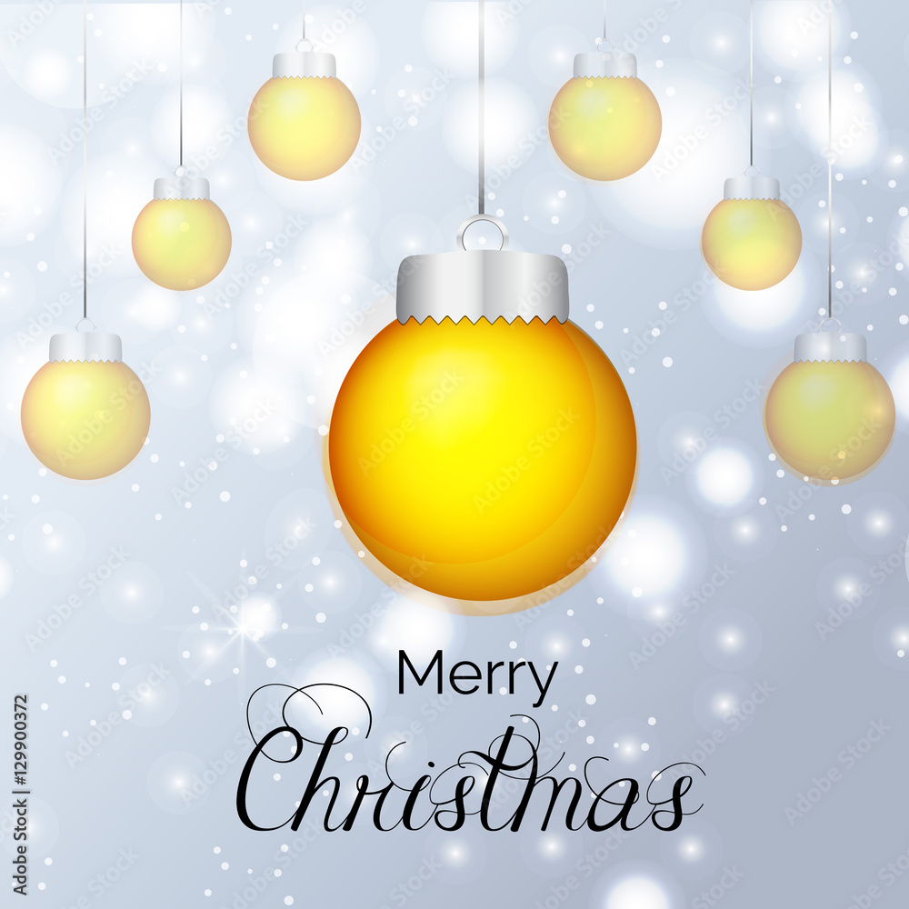 Merry Christmas greeting card
