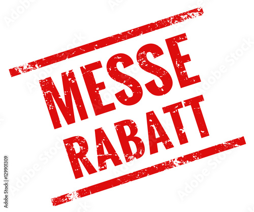 messe rabatt stempel rot 