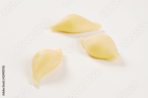 three pasta shells