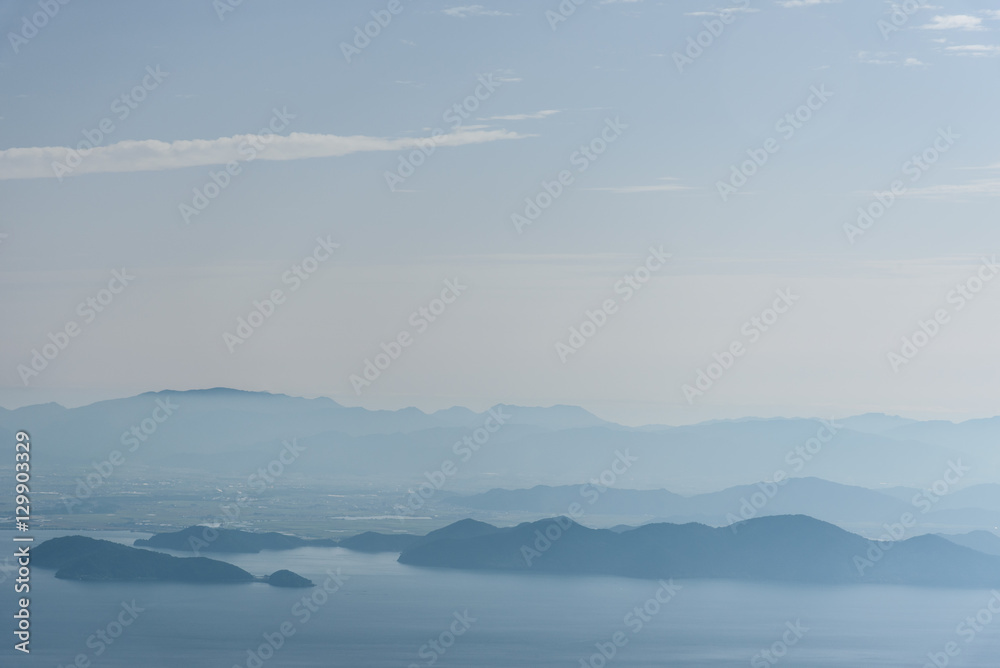 琵琶湖　沖島